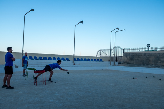 Playing Boċċi, Valletta (Malta)