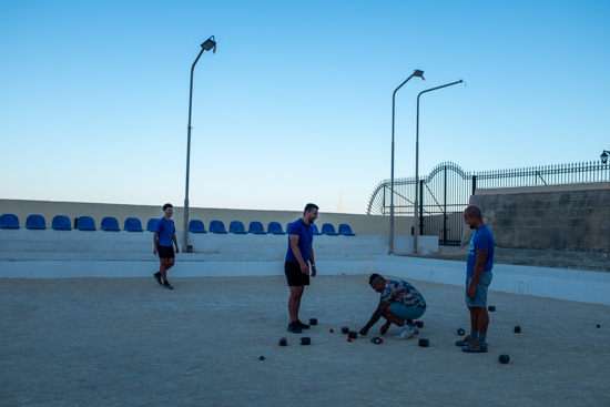 Playing Boċċi, Valletta (Malta)